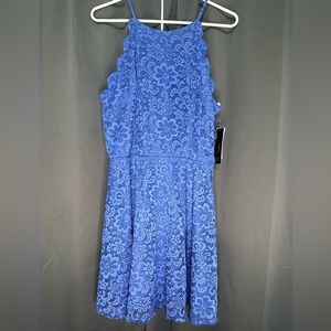 Blue formal mini dress New with tags 15
